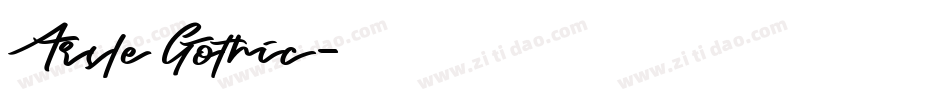 Arsle Gothic字体转换